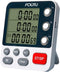 FCXJTU Digital Dual Kitchen Timer, 3 Channels Count UP/Down Timer, Large Display, Loud Volume Alarm, Battery Included