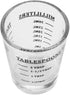 Maxmartt Measuring Shot Glass, 1 oz, 30ml, Small Glass Measuring Cup with Ounces Milliliters
