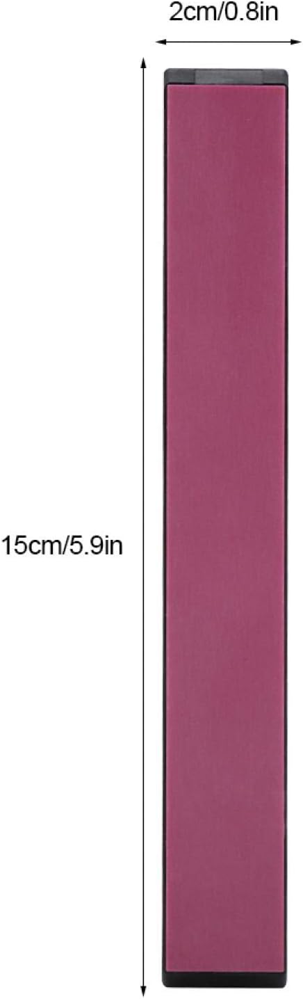Knife Sharpening Stone - 3000# Whetstone Kitchen Knife Sharpener with Base Ruby