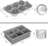 ROTTAY Ice Cube Trays (Set of 2), Sphere Ice Ball Maker with Lid & Large Square Ice Cube Maker for Whiskey