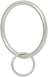Ivilon Drapery Eyelet Curtain Rings - Set of 14 - 2" Ring Loop for Hook Pins - Satin Nickel