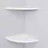 SISI 11 Inch Set 2 of Corner Wall Mounted Floating Shelf White,for Kitchen Room ,Living Room,Bathroom and Any Wall