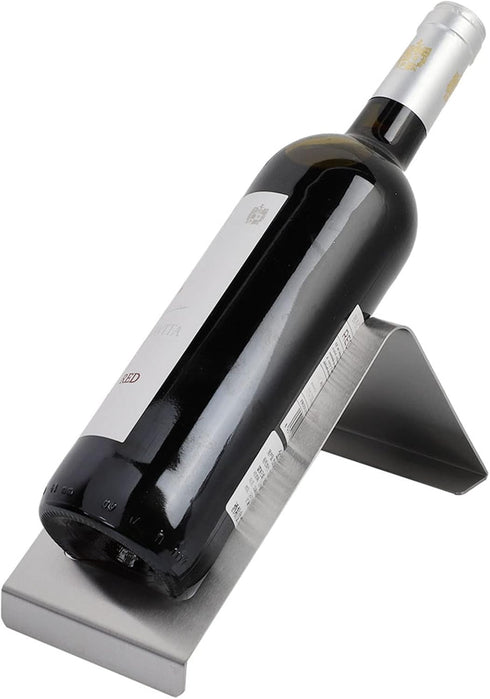 Zerodis Wine Holder - Stainless Steel Single Wine Bottle Rack for Kitchen Pantry Cabinet Bar Display Stand
