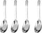 Asian Soup Spoons, Chinese Soup Spoons, Thick Heavy Stainless Steel Soup Spoons, Set of 4 Flat Square Spoon