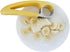 1 PCs Creative Stainless Steel Banana Chopper - Fruit Cutter & Vegetable Peeler, Yellow