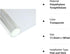 2MIL Clear Safety Window Film - UV Blocking Security Glass Protection Sticker, Self Adhesive, 17.5Inch x 10Feet