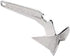 Lewmar Baby Delta Anchor Bottle Opener, 5-1/4" L x 2" W x 1-1/2" H, Mirror-Polished Stainless Steel