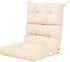 1 Count (Pack 1), Tangkula Patio High Back Chair Cushion, of Beige