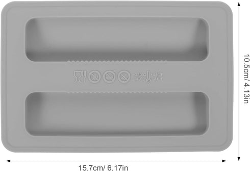 Tofficu Toaster Dust Cover, 2 Slice Toaster Cover, Silicone Bread Maker Cover for Bread Machine Accessories Sandwich Machine Parts by Tofficu