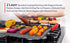 Moss & Stone Griddle Aluminum BBQ, 18x11" Rectangle Grill Pan, Non-stick Flat Top Griddle for Indoor Cooking