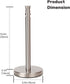 Free Standing Paper Towel Holder with Heavy Weighted Stainless Steel Base, Countertop (Brushed Nickel)