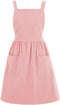 Cotton Linen Pinafore Apron Dress for Women - Cute Art Chef Apron for Baking and Gardening