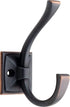 Liberty Hardware Ruavista Coat and Hat Hook, Single, Bronze with Copper Highlights, 137246