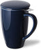 Sweejar Porcelain Tea Infuser Cup with Lid, 16 oz, Microwave and Dishwasher Safe, Tea Steeping Mug for Tea Drinkers,