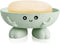 Cute Soap Holder, Green Soap Dish for Kids, Creative Bar Soap Tray for Bathroom and Kitchen Countertop