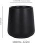 BosilunLife Bathroom Toothbrush Holder - Ceramic Toothbrush Cup Holder 13oz Black Toothbrush Holder for Bathroom Toothbrush and Toothpaste Holder for Bathroom Vanity Countertop,Ideal for Home, Hotel by BosilunLife
