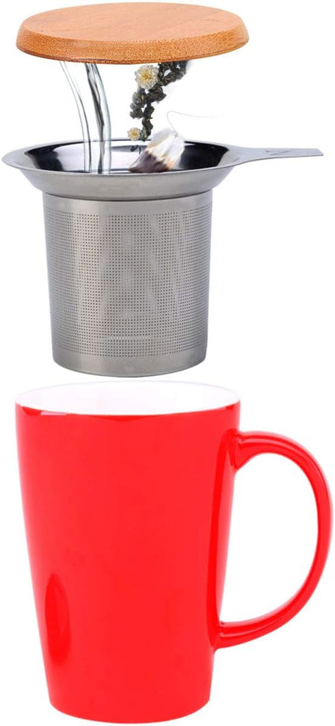 Daycount Stainless Steel Reusable Filter, Tea Baskets Mesh Coffee Espresso Strainer with Holder