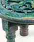 6-Inch 4.25-Inch Rustic Green Round Tree of Life Altar Table | Diameter, Height