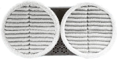 Spinwave Replacement Pads Compatible with Bissell Spinwave Mops 2124 2039 Series, Includes 2 Soft Pads and 2 Scrubby