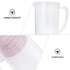 Hemoton 2600ML Plastic Pitcher with Lid, Clear Juice Pitcher for Fridge, Large Capacity Lemonade Water Jug
