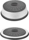 Collapsible Microwave Cover for Food, 10.5 Inch Gray Microwave Splatter Cover, Dishwasher Safe, BPA Free