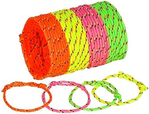 Enterprises Neon Rope Friendship Bracelets, 144 Count