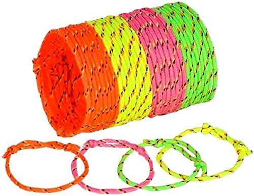 Enterprises Neon Rope Friendship Bracelets, 144 Count