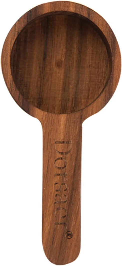 Wood Scoop for Canister - Measuring Spoon for Coffee Beans, Ground Coffee, Protein Powder, Spices, Tea, Bath Salt