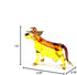 Cow Art Handmade Glass Blown Pet/Wild Animal Figurine