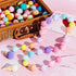 WILLBOND 3 Pieces Wool Felt Rainbow Ball Garland, 6.5 ft Long Colorful Pom Pom Garland for Easter, Halloween
