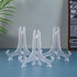 Artliving 12 Pack 6 Inch Clear Plastic Easels for Displaying Pictures, Items at Weddings, Home Decoration