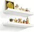 Love-KANKEI Floating Shelves Wall Mounted Set of 2, 17 Inch Rustic Wood
