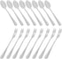 Set of 16 Mini Coffee Spoons (4 inch) and Stainless Steel Forks (4.8 inch), DaKuan Dessert Forks & Spoons for Tea,