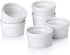 Vidalenta Mini Ramekins Set of 6, 1.5 oz Dipping Sauce Cups, Porcelain Souffle Dish, Small Bowls for Charcuterie Board,