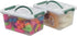 Pekky 6 Quart Storage Container Box with Handle, Latching Fresh Design, Small Toy Organizer Bin, 2-Packs