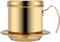 Vietnamese Coffee Filter Maker, Stainless Steel Drip Filter Cup for Home Office Cafe (Gold)