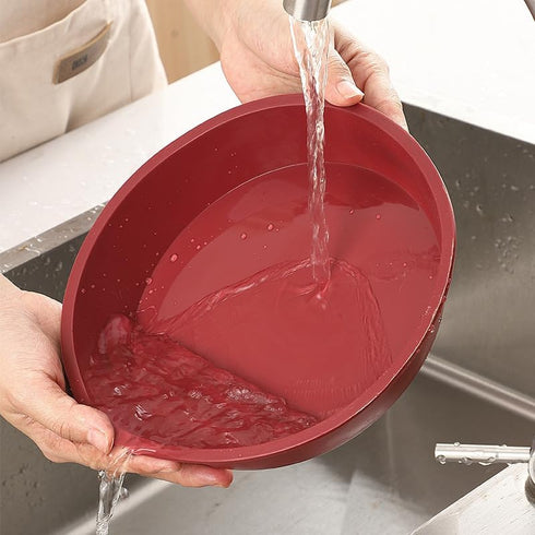 Baking Silicone 10-Inch Round Cake Pan Baking Mold, BPA Free, Non-Stick European-Grade Silicone, 2.16-Inches Deep