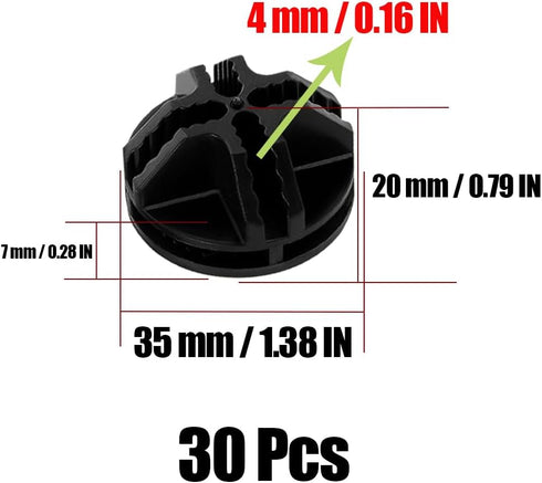 30Pcs Wire Cube Connectors, Plastic Storage Cube Connectors for Modular Closet Organizer and Wire Grid Shelving