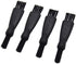 8pcs 60mm Plastic Cleaning Brush for Spices Herb Grinders, Black