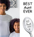 Birthday Gifts for Best Aunt Ever - Engraved Spoon for Hot Tea, Coffee, Cocoa, Great Aunt Appreciation Gift