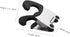 Pot Clip Stainless Steel Holder for Spoon Rest, Silicone & Stainless Steel Anti-Scald Grip Kitchen Tools (Black & Grey)