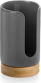 Ceramic Bathroom Cups Dispenser - 3-5 oz Holder for Disposable Paper & Plastic Mouthwash Cups for Bathroom Countertop