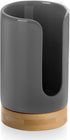Ceramic Bathroom Cups Dispenser - 3-5 oz Holder for Disposable Paper & Plastic Mouthwash Cups for Bathroom Countertop