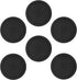 CIBI Food Storage Container Lids (4 Cups, Black - 6PK) for Pyrex and Anchor Round Glass Containers