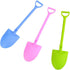 100 PCS Colorful Mini Shovel Shape Disposable Plastic Spoons, 4.8 Inch for Ice Cream and Dessert
