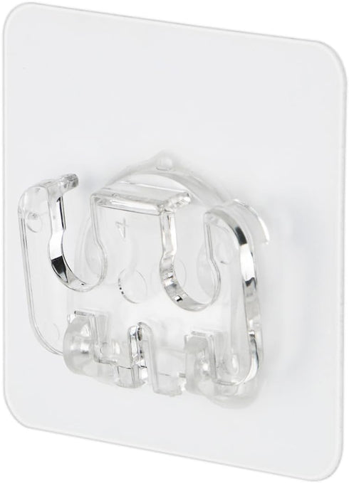 Toothbrush Holder 4 Packs - Clean Polycarbonate for Bathroom Shower, Wall Mounted, Easy Installation