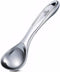 Heavy Duty Ice Cream Scoop, Commercial Antifreeze-Metal Scoop with Hook, Professional Easy-Grip Unbreakable (Silver)