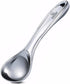 Heavy Duty Ice Cream Scoop, Commercial Antifreeze-Metal Scoop with Hook, Professional Easy-Grip Unbreakable (Silver)