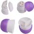 2 Pack Piping Tips, Three-Hole Converter Pastry Bag, Purple Russian Nozzle Decorating Kit for Cupcake Icing
