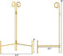Golden Plate Stand for Display, 6 Inch Decorative Holder for Picture Frames, Books, Photos, Art